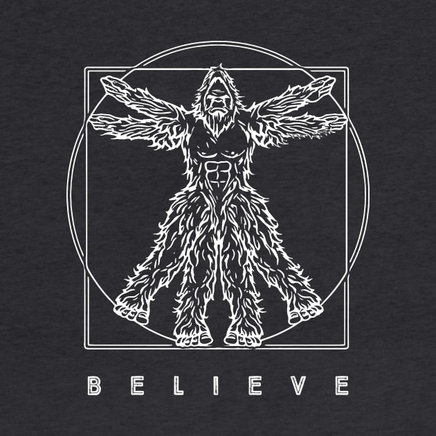 Vitruvian Sasquatch by GIANTSTEPDESIGN